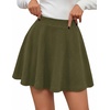 image:imageBTFBM Women Basic Versatile Mini Skirt with Shorts UnderneathArmy Green