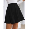 image:imageBTFBM Women Basic Versatile Mini Skirt with Shorts UnderneathBlack