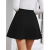 image:imageBTFBM Women Basic Versatile Mini Skirt with Shorts UnderneathBlack