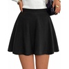 image:imageBTFBM Women Basic Versatile Mini Skirt with Shorts UnderneathBlack