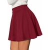image:imageBTFBM Women Basic Versatile Mini Skirt with Shorts UnderneathBurgundy