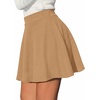 image:imageBTFBM Women Basic Versatile Mini Skirt with Shorts UnderneathKhaki