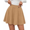 image:imageBTFBM Women Basic Versatile Mini Skirt with Shorts UnderneathKhaki