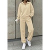 image:imageBTFBM Womens 2 Piece Outfits Sweatsuit Fleece Lounge SetsApricot