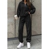 image:imageBTFBM Womens 2 Piece Outfits Sweatsuit Fleece Lounge SetsBlack