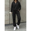 image:imageBTFBM Womens 2 Piece Outfits Sweatsuit Fleece Lounge SetsBlack