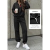 image:imageBTFBM Womens 2 Piece Outfits Sweatsuit Fleece Lounge SetsBlack