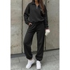 image:imageBTFBM Womens 2 Piece Outfits Sweatsuit Fleece Lounge SetsBlack