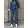 image:imageBTFBM Womens 2 Piece Outfits Sweatsuit Fleece Lounge SetsBlue