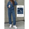 image:imageBTFBM Womens 2 Piece Outfits Sweatsuit Fleece Lounge SetsBlue
