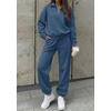 image:imageBTFBM Womens 2 Piece Outfits Sweatsuit Fleece Lounge SetsBlue