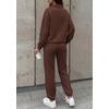 image:imageBTFBM Womens 2 Piece Outfits Sweatsuit Fleece Lounge SetsBrown