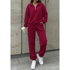 image:imageBTFBM Womens 2 Piece Outfits Sweatsuit Fleece Lounge SetsBurgundy