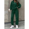 image:imageBTFBM Womens 2 Piece Outfits Sweatsuit Fleece Lounge SetsDark Green