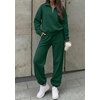image:imageBTFBM Womens 2 Piece Outfits Sweatsuit Fleece Lounge SetsDark Green
