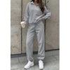 image:imageBTFBM Womens 2 Piece Outfits Sweatsuit Fleece Lounge SetsGrey