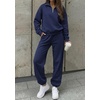image:imageBTFBM Womens 2 Piece Outfits Sweatsuit Fleece Lounge SetsNavy Blue