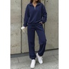 image:imageBTFBM Womens 2 Piece Outfits Sweatsuit Fleece Lounge SetsNavy Blue