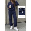 image:imageBTFBM Womens 2 Piece Outfits Sweatsuit Fleece Lounge SetsNavy Blue