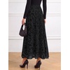 image:imageBTFBM Womens Floral Mesh Maxi Skirts Long Tulle SkirtBlack