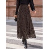 image:imageBTFBM Womens Floral Mesh Maxi Skirts Long Tulle SkirtBrown