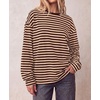 image:imageBTFBM Womens Long Sleeve Tops 2026 Fall FashionBrown Apricot
