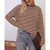 image:imageBTFBM Womens Long Sleeve Tops 2026 Fall FashionBrown Apricot