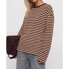 image:imageBTFBM Womens Long Sleeve Tops 2026 Fall FashionBrown Apricot