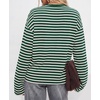 image:imageBTFBM Womens Long Sleeve Tops 2026 Fall FashionGreen White
