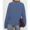 image:imageBTFBM Womens Long Sleeve Tops 2026 Fall FashionLight Blue Navy