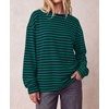 image:imageBTFBM Womens Long Sleeve Tops 2026 Fall FashionNavy Dark Green