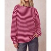 image:imageBTFBM Womens Long Sleeve Tops 2026 Fall FashionPink Burgundy
