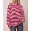 image:imageBTFBM Womens Long Sleeve Tops 2026 Fall FashionRed White