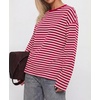 image:imageBTFBM Womens Long Sleeve Tops 2026 Fall FashionRed White