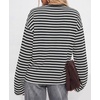 image:imageBTFBM Womens Long Sleeve Tops 2026 Fall FashionWhite Black