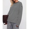 image:imageBTFBM Womens Long Sleeve Tops 2026 Fall FashionWhite Black
