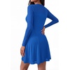 image:imageBTFBM Womens Mini Dress Sheer Mesh Long Sleeve DressesBlue