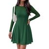 image:imageBTFBM Womens Mini Dress Sheer Mesh Long Sleeve DressesGreen