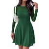 image:imageBTFBM Womens Mini Dress Sheer Mesh Long Sleeve DressesGreen