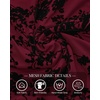 image:imageBTFBM Womens Tops Floral Sheer Mesh Long Sleeve Blouses Dressy CasualBurgundy