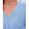 image:imageBTFBM Wrap Cross Ribbed Knit Cropped Sweaters for Women 2026Light Blue