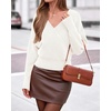 image:imageBTFBM Wrap Cross Ribbed Knit Cropped Sweaters for Women 2026White