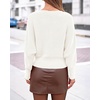 image:imageBTFBM Wrap Cross Ribbed Knit Cropped Sweaters for Women 2026White
