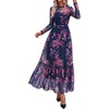 Floral Navy Pink