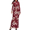 Floral Burgundy White