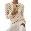 Polka Dot Beige Black
