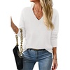 image:imageBTFBM V Neck Sweaters for Women Fall Clothes 2026White