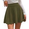 image:imageBTFBM Women Basic Versatile Mini Skirt with Shorts UnderneathArmy Green