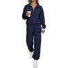 image:imageBTFBM Womens 2 Piece Outfits Sweatsuit Fleece Lounge SetsNavy Blue