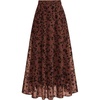 image:imageBTFBM Womens Floral Mesh Maxi Skirts Long Tulle SkirtRust
